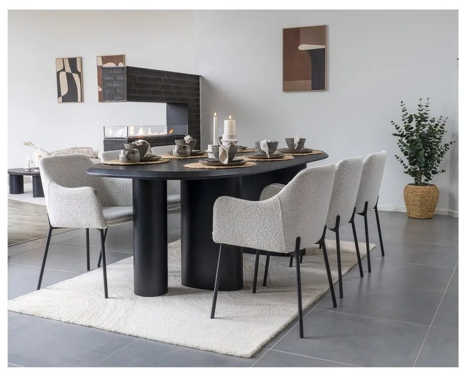 Set di 4 ciotole in gres grigio da 1,5 l Selma - House Nordic