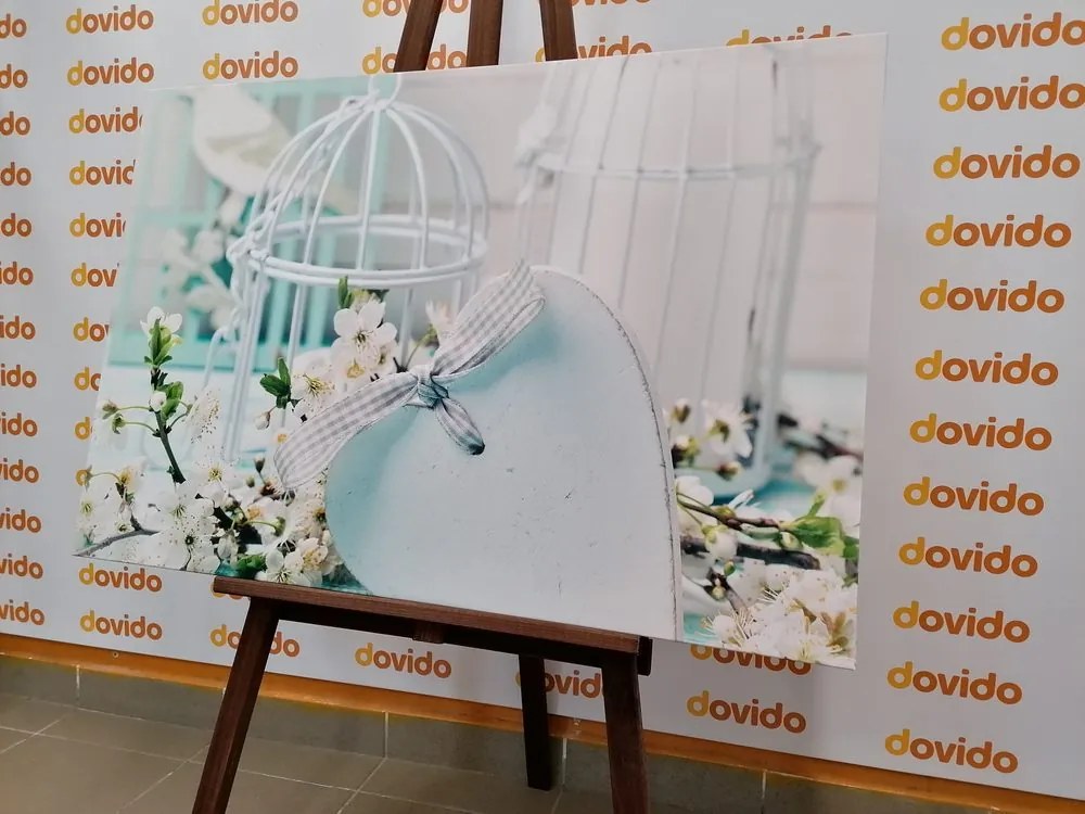 Quadro su tela – Natura morta romantica in stile vintage