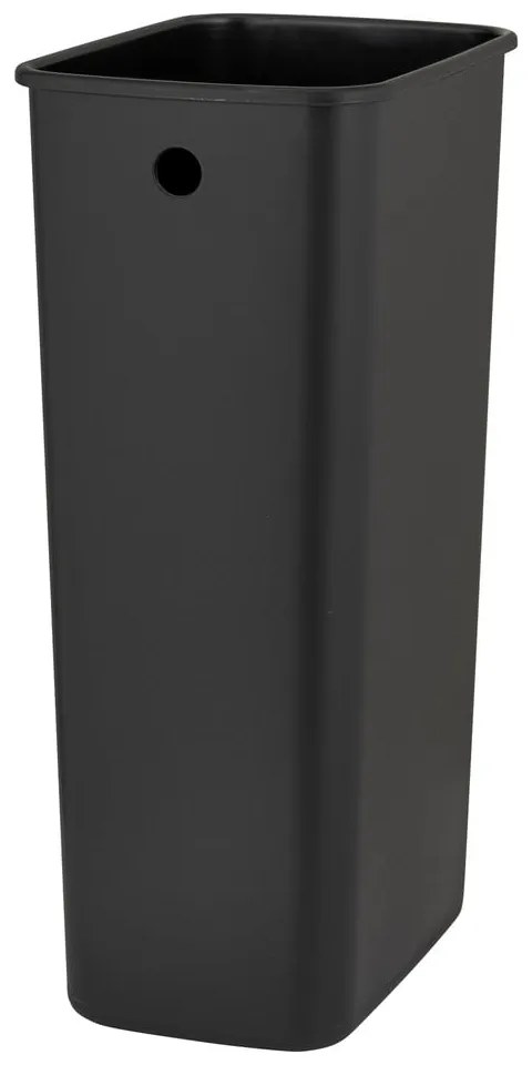 Cestino per la spazzatura nero opaco in acciaio con pedale 12 l Design – Wenko