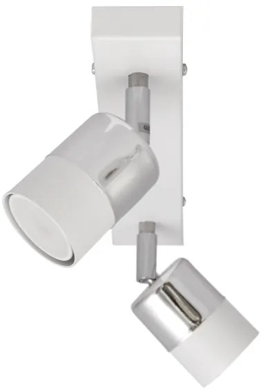 LED Luce Spot a LED TUBSSON 2xGU10/4,8W/230V bianco/cromo lucido