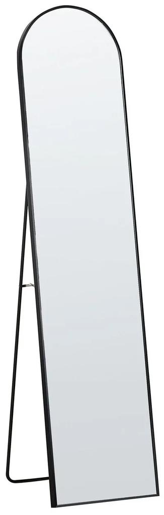 Specchio da terra nero 150 x 36 cm BAGNOLET Beliani