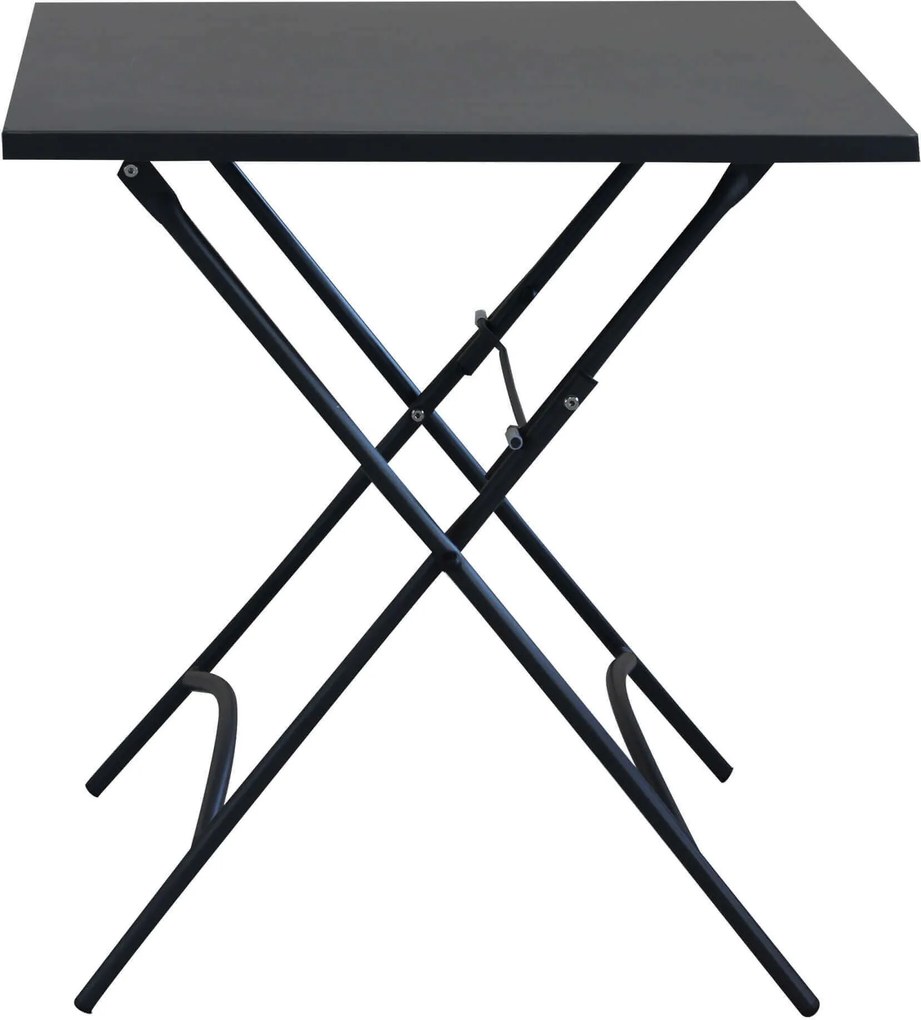 ROMANUS - set tavolo in metallo cm 70 x 70 x 72 h con 2 poltrone Romanus