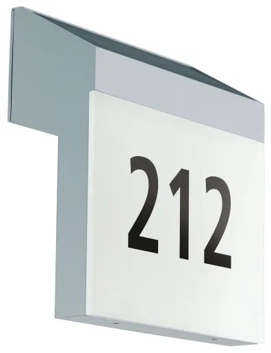 Eglo 97339 - Numero civico solare LUNANO LED/2W/3,7V 2000 mAh IP44