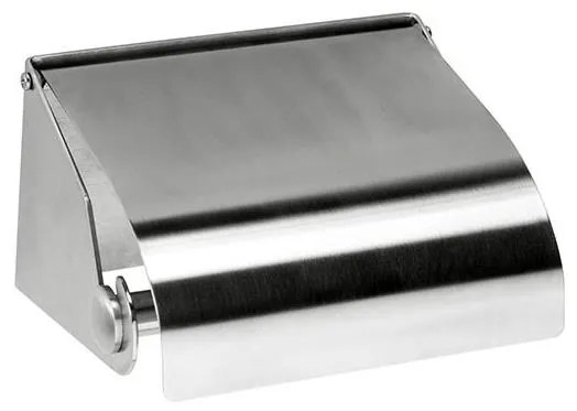 Portarotolo per carta 14x8 cm in acciaio inox/argento