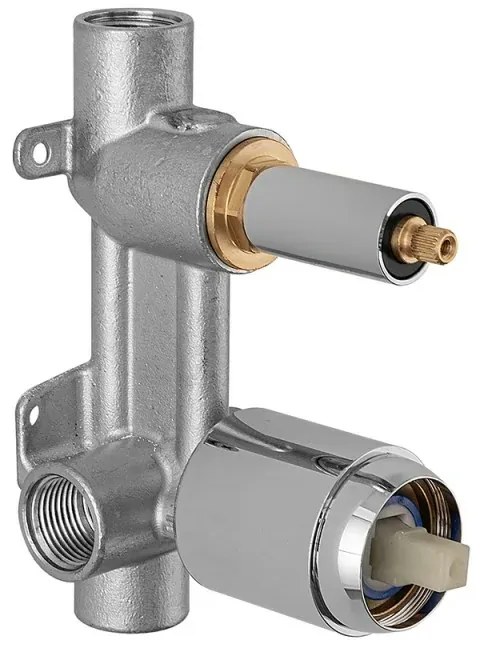 Miscelatore doccia incasso cromo con deviatore a due vie Gemini