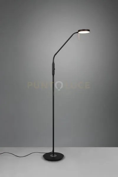Monza piantana led 12w 1400lm, 2300+3000+4000k con 2 snodi flessibi...