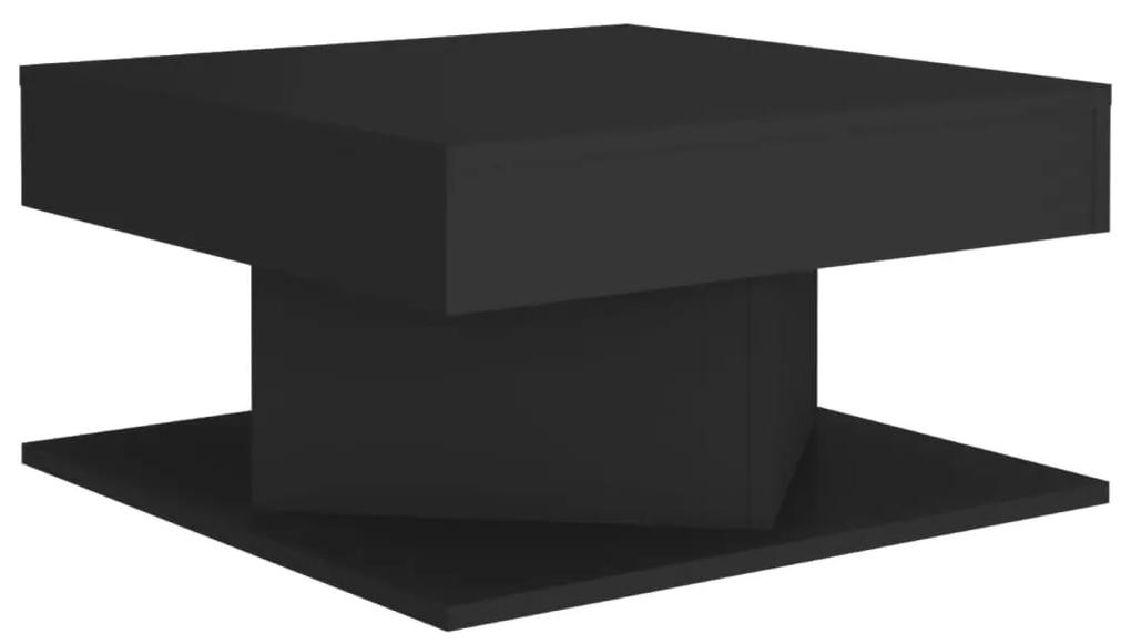 Tavolino da salotto nero 57x57x30 cm in legno multistrato