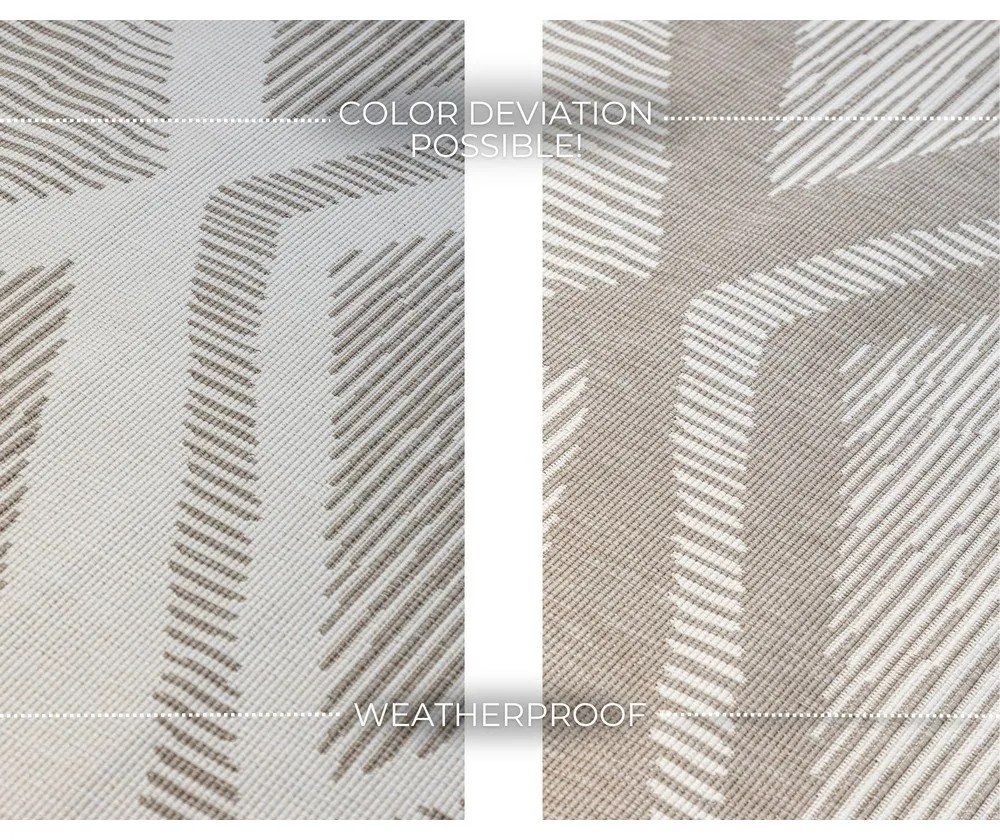 Tappeto da esterno marrone crema 200x290 cm Gemini - Elle Decoration