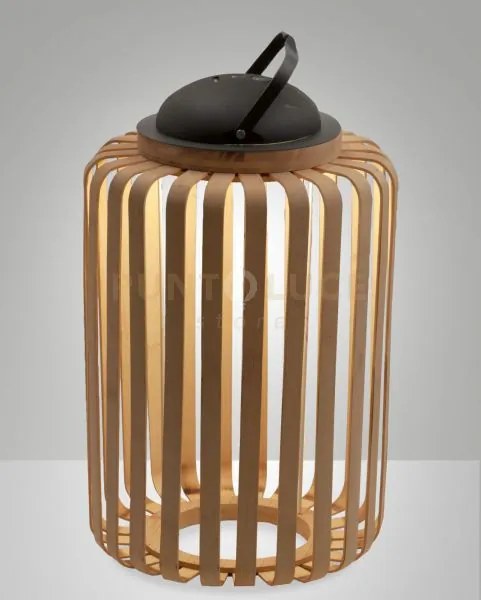 Clamp lampada da tavolo frassino in legno ricaricabile a led dimmer...