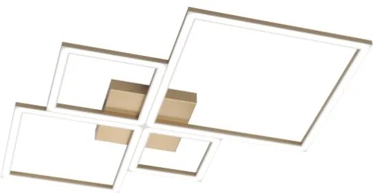 Four squares applique-plafoniera 70 cm. gold 1162-70-go