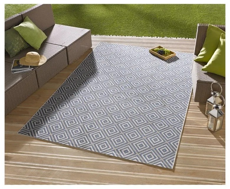 Tappeto blu per esterni , 140 x 200 cm Karo - NORTHRUGS
