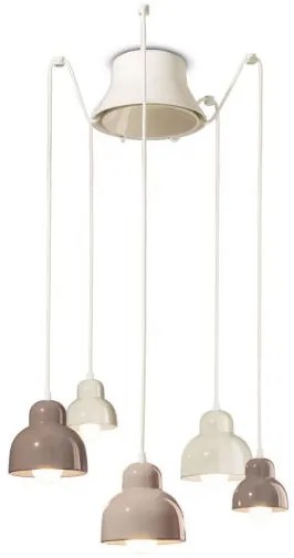 Sospensione 5 luci - mix tenue mix berimbau c2609(mix)