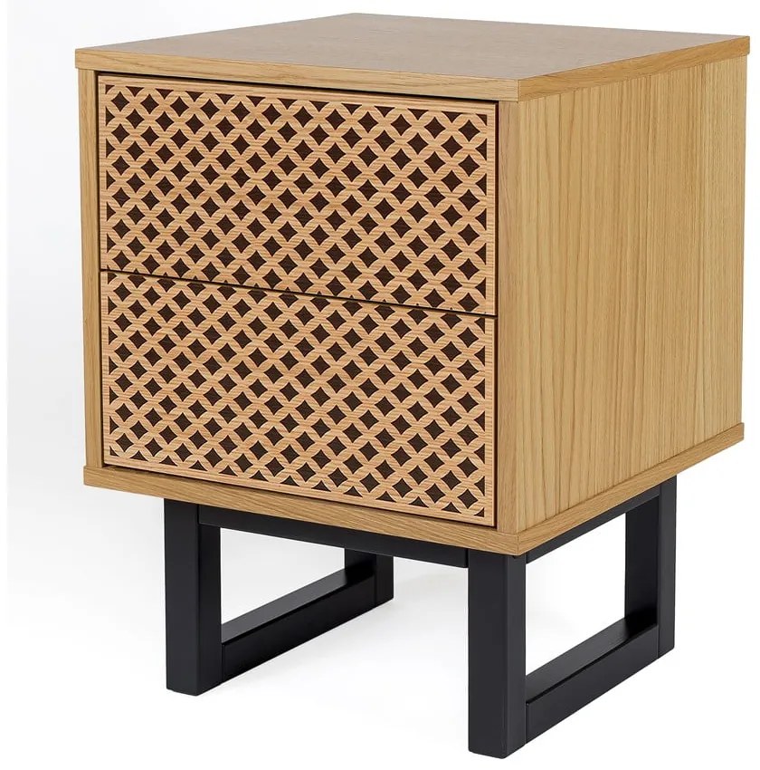 Comodino in rovere Camden Diamond Mora - Woodman