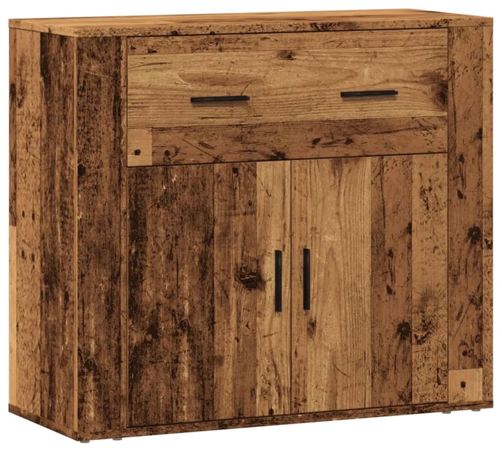 Credenza legno vecchio 80x33x70 cm in truciolato