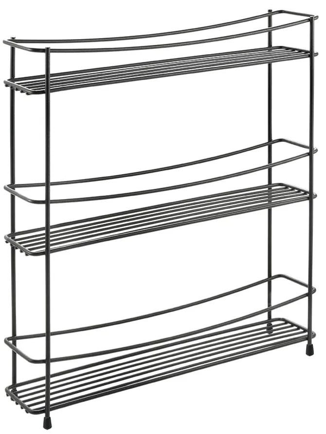 Portaspezie Lava nero a tre livelli Kumino - Metaltex