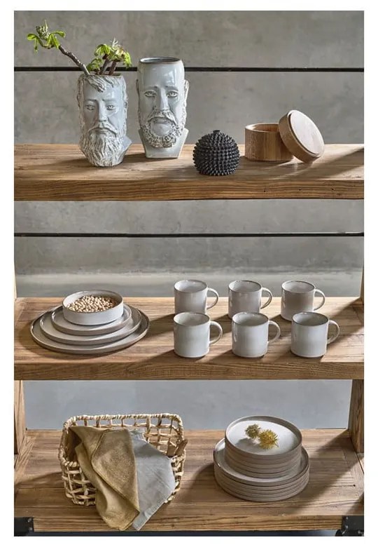 Vaso in gres bianco Calvi - Villa Collection