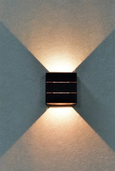 Immax 08520L - Applique da esterno a LED LUXLINE 6W/230V 3000K IP54 nero