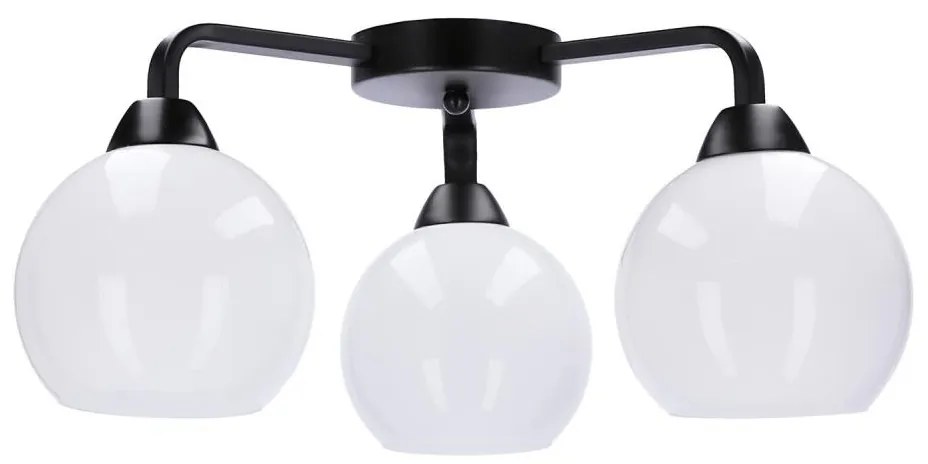 Lampadario a plafone CALDERA 3xE27/60W/230V nero