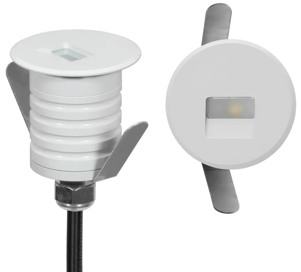 Faretto LED Bianco 1W IP67 Professional - per Gradini Colore Bianco Naturale 4.000K