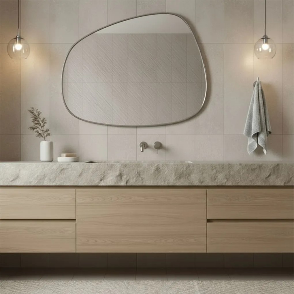 Portasciugamano da bagno Tomi 5805 Brush Nickle