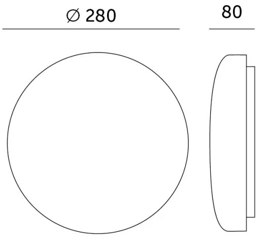 Plafoniera LED bagno con sensore SOFI LX LED/13W/230V IP44 Ø 28 cm