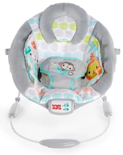 Bright Starts - Lettino vibrante per bambini con melodia WHIMSICAL WILD 3xLR14