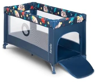 Lionelo - Lettino da viaggio STEFI blu scuro