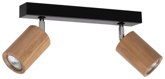 Spot-Light 3912174 - LED Faretto da soffitto MATTI 2xGU10/5W/230V rovere