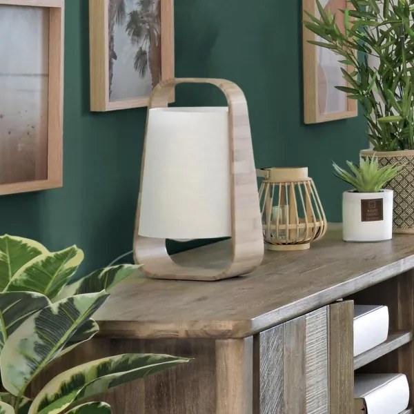 Atmosphera - Lampada da tavolo REX 1xE14/40W/230V bambù