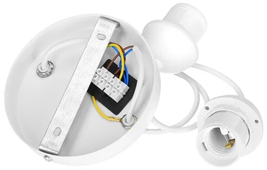 Lampadario a sospensione con cavo BOHO 2xE27/60W/230V bianco