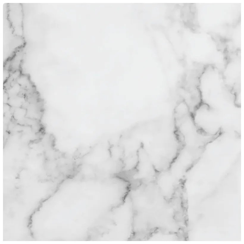 Adesivo per pavimenti Lastre adesive in marmo bianco, 30 x 30 cm - Ambiance