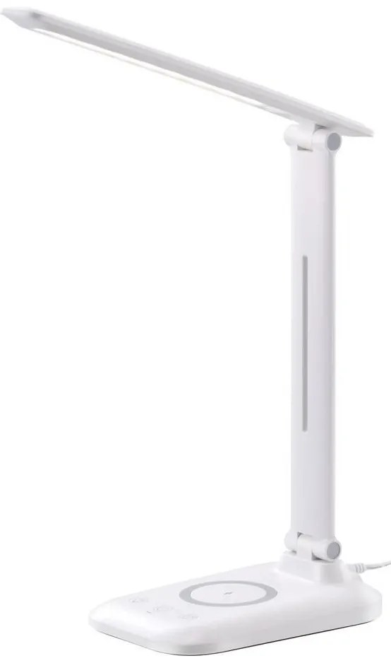 Immax 09107L - Lampada da tavolo LED dimmerabile con ricarica wireless QI LUMI LED/7W/230V bianco