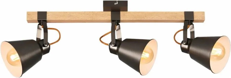 Faretto RETRO 3xE27/40W/230V marrone