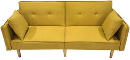 Divano Letto Con Cuscini 187X91X83Cm Relaxa Yellow-8
