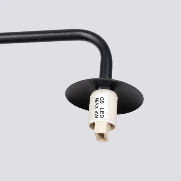 Sollux SL.1661 - Applique ASTRAL 1xG9/8W/230V nero