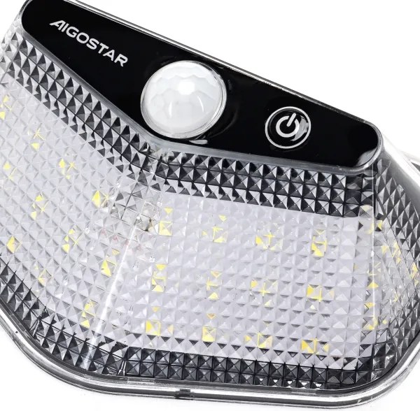 Aigostar -LED Lampada solare con sensore LED/3,7V 6500K 500 mAh IP65 nera