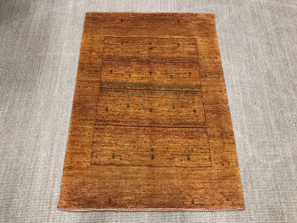 Loribaft Tappeto persiano 90 x 130 Giallo (Iran) Annodato A Mano