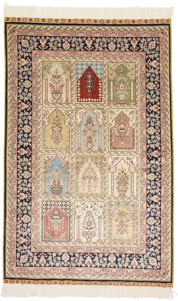 Hereke Tappeto 80x130 (Cina) Annodato A Mano