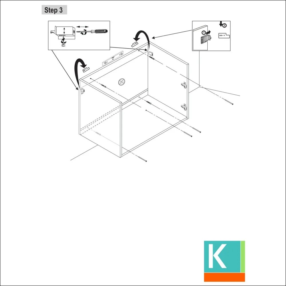 Mobile bagno sospeso da 90cm con 2 ante BT-90 - KAMALU