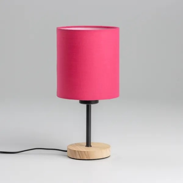 Brilagi - Lampada da tavolo NUBILA WOOD 1xE27/25W/230V quercia/rosa