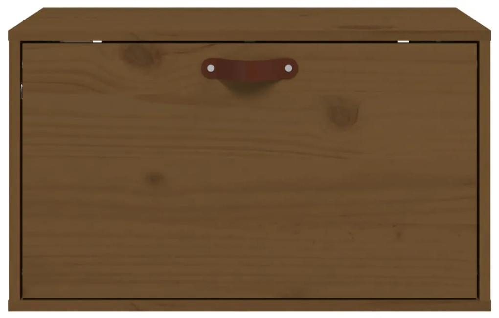 Pensile marrone miele 60x30x35 cm in legno massello di pino