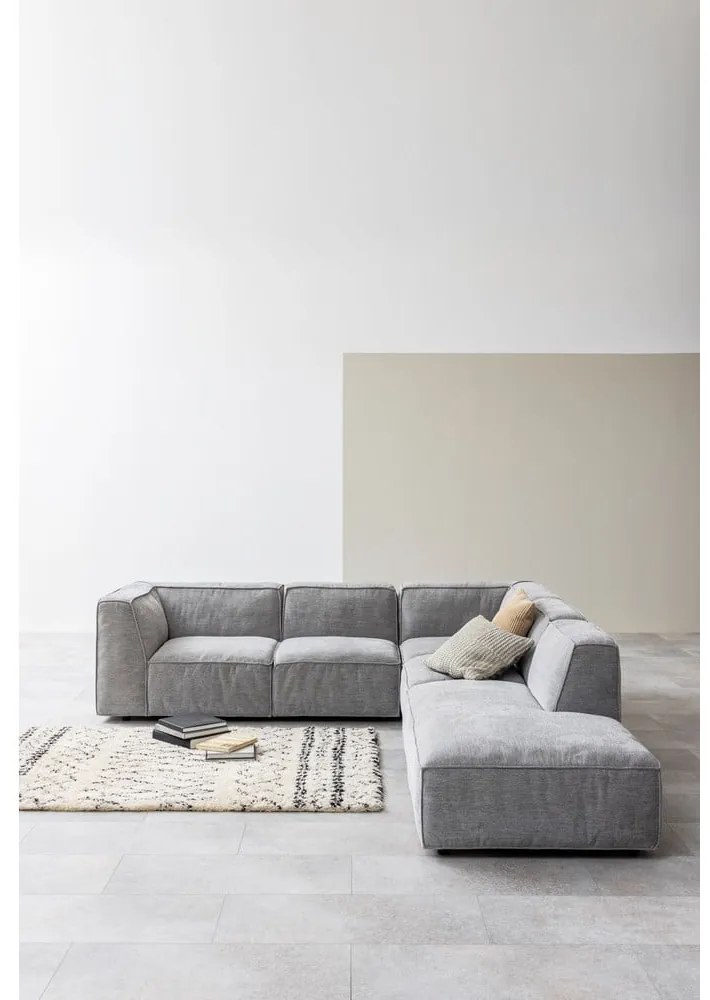 Poltrona lounge grigio chiaro (angolo destro) Fairfield - Bonami Selection