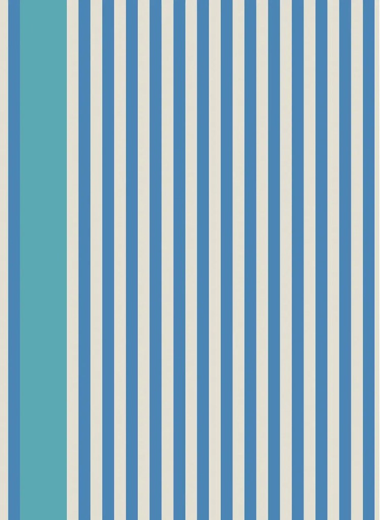 Farrow & Ball Carta da parati Stripe - Lobster/ Pea Tea Flower