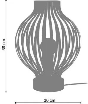 Tosel  Lampade d’ufficio Lampada da tavolo tondo metallo naturale e nero  Tosel