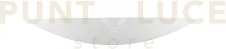 Applique a parete livigno bianca 2 luci attacco g9 39x11x6cm vernic...