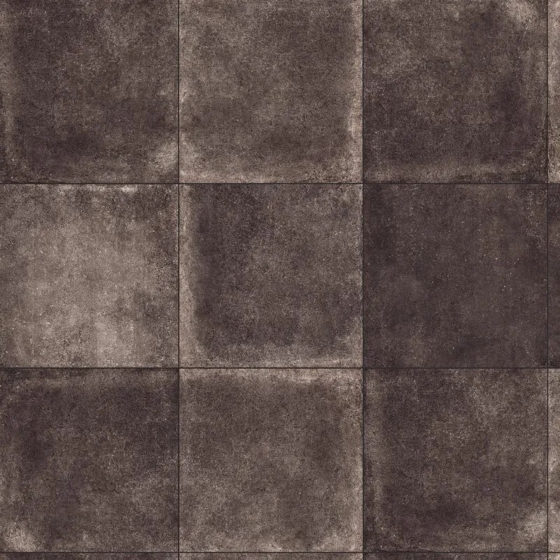 Lastra di cemento Miniera Black Rectif in gres naturale nero L 60 x L 60 cm, spessore 30 mm