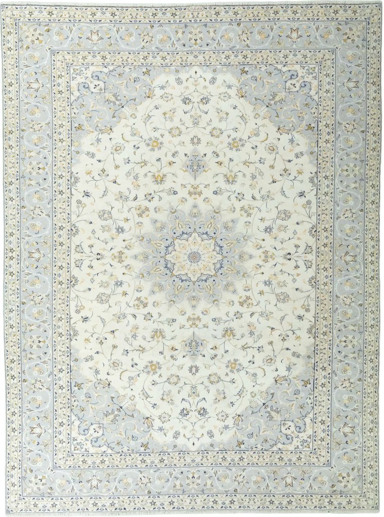 Kashan Tappeto 290 x 390 Beige (Iran) Annodato A Mano
