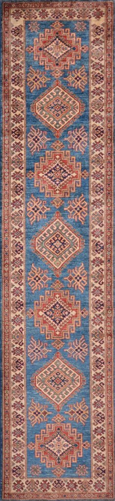 Kazak Tappeto orientale 310 x 80 (Pakistan) Annodato A Mano