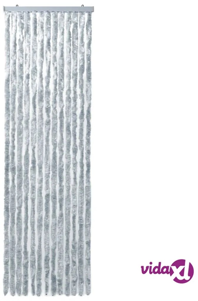 vidaXL Zanzariera Bianca e Grigia 56x185 cm Ciniglia