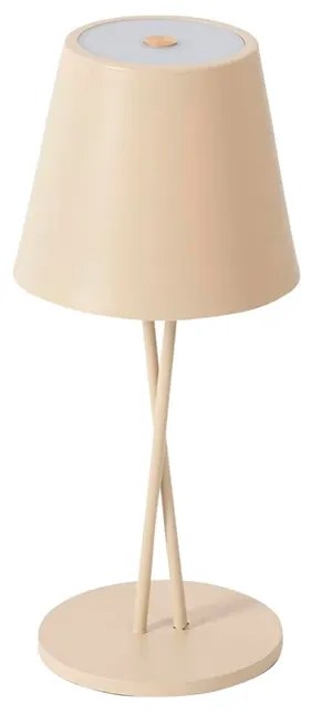 Janea Cross Portable Lampada da Tavolo Dim. IP54 Beige - Lindby